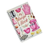 Cuaderno de organización de cocina, planificador de comidas, con tablas de comidas semanales, listas de comestibles que se pueden rasgar, compatibilidad con giro de páginas, cuaderno de plan de dieta