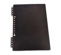 Cuaderno de organización flexible con clip, delgado, transportable, esencial para la escuela, cuaderno de escritura cómodo