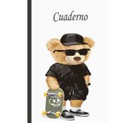 Cuaderno de oso: Cuaderno de osos, cuaderno de papel rayado para la escuela, estudiantes, regalo para niños, niños, niñas, adolescentes, cuaderno de osos, amante de los osos