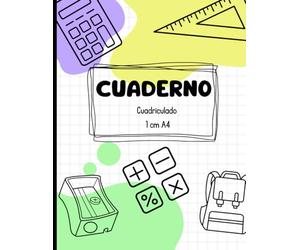 Cuaderno De Papel Cuadriculado, Cuadrados De 1 cm, Tamaño A4+, 110 Páginas: Cuaderno Matemáticas o Dibujo