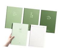 Cuaderno de papel rayado universitario de 4 piezas con 80 páginas, diario rayado de 7 x 10 pulgadas, cuaderno grande para escribir notas, planificador profesional