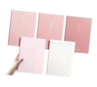Cuaderno de papel rayado universitario de 4 piezas con 80 páginas, diario rayado de 7 x 10 pulgadas, cuaderno grande para escribir notas, planificador profesional