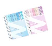 Cuaderno de papel recargable y juego de notas adhesivas para estudiantes trabajadores que toman tareas de planificación diaria, gestión de tareas, estudiante adhesivo