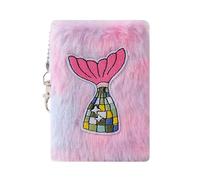 Cuaderno de peluche tamaño de bolsillo cuaderno cuaderno de notas bonito papel liso oficina escuela regalo cálido cuaderno de invierno