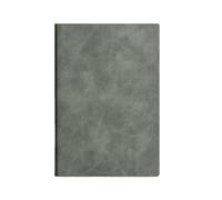 Cuaderno de piel suave Yangba de 2 copias grueso y simplificado, libro de actas del Consejo de Negocios, A5, color gris oscuro