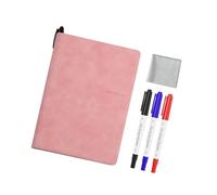 Cuaderno de pizarra de doble con marcador borrable, pizarra blanca borrable de escritorio pequeño para instrucción en grupos pequeños, herramienta de lluvia de ideas