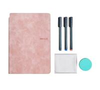 Cuaderno de pizarra reutilizable con, Millennial A4, D A4 | Cuaderno reutilizable fácil de usar con bolígrafo para oficina, escuela y uso doméstico, estudiantes, profesores y