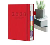 Cuaderno de planificación 2026 - Agenda de planificación A5, diario de organización anual, diseño de secciones con pestañas, material de papel de alta calidad, uso en la oficina de la escuela domi