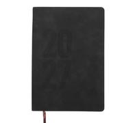 Cuaderno de Planificación 2027, 365 Páginas Diarias, Papel Negro | Actividades, Reuniones y Programación, Diseño de Esquinas Redondeadas, Ligero y Fácil de Llevar, Hogar y Escuela