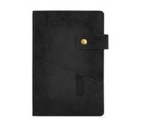Cuaderno de planificación de eventos para trabajo, estudio, planificación de negocios 2025 de piel sintética, planificador de eventos portátil, bloc de notas, trabajo, estudio y planificador de