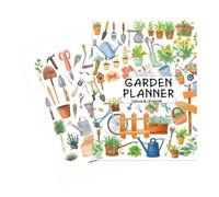 Cuaderno de planificación de jardín, rastreador de cuidado de plantas, calendario de floración, libro de bocetos de paisaje, instrucciones de cultivo, organizador de patio, plotter de verduras