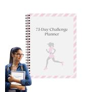 Cuaderno de Planificación Diaria,Organizador de Citas de 75 Días | Cuaderno Portátil Multiusos Con Encuadernación Para Seguimiento Del Tiempo Establecimiento De Metas Organización De Tareas Horarios D