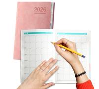 Cuaderno de planificador - 8.27x5.91 pulgadas A5 Organizador de tareas diarias para la planificación del trabajo con programa completo de 12 meses, páginas de notas y diseño portátil, papelería d