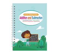 Cuaderno de práctica de escritura a mano con ranuras mágicas para niños, letras, números, arte, dibujo, operaciones matemáticas, libro de práctica de escritura a mano en inglés para niños
