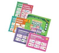 Cuaderno de práctica de escritura a mano ranurado con plantillas de dibujo simples para el desarrollo de la escritura en la primera infancia, práctica de dibujo infantil