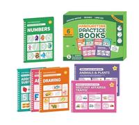 Cuaderno de Práctica de Escritura con Ranuras para Niños | Juguetes Educativos Reutilizables Para Calcar | Cuadernos De Escritura A Mano Con De Tinta | Para Aula, Hogar, Vacaciones, Principiantes y Pr