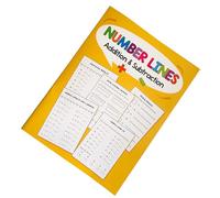 Cuaderno de práctica de líneas de números de matemáticas, cuaderno de práctica con papel amigable para aprender en la escuela y en casa, cuaderno de matemáticas