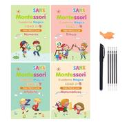 Cuaderno De Práctica De Magia, Reutilizable, Lavable, Para Niños De 3 A 8 Años, Para Caligrafía, Para Preescolares, Para Niños, Reutilizable, Para Escribir En Español