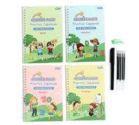 Cuaderno de práctica de rastreo: almohadillas de caligrafía rosas, libro de escritura para niños, ayuda para habilidades motoras, hojas de patrones del alfabeto | Manual de rastreo rosa para niños peq