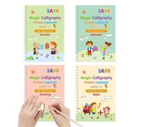 Cuaderno De Práctica Mágico Con Surcos - 13,2x18,8cm 55g | Cuaderno De Escritura Para Niños | Libro De Trazado De Números Y Letras Para Aprender A Escribir & Caligrafía