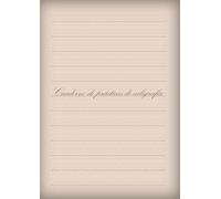 Cuaderno de prácticas de caligrafía tamaño A4 (tamaño compacto) 200 páginas, elaborado con papel de pasta mecánica, una opción de impresión de baja emisión de carbono