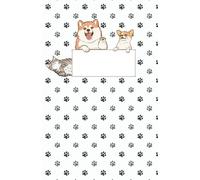 Cuaderno de Rayas con Portada de Perritos | 130 Páginas | 8.5x5.5 Pulgadas: Ideal para Escuela, Universidad y Amantes de los Perros | Alta Calidad