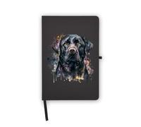 Cuaderno de raza de perro labrador, páginas en blanco, cubierta de piel sintética, planificador, diario, cuaderno de trabajo