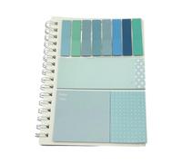 Cuaderno de recargable y juego de notas adhesivas para estudiantes trabajadores de oficina de notas Planificación diaria Gestión de tareas Adhesivo codificado por colores