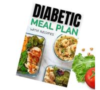 Cuaderno de recetas bajo contenido de azúcar - Libro de recetas y planificador de comidas equilibradas - Diario Nutricional con tabla glucémica para adultos prediabéticos en casa