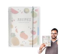 Cuaderno de recetas en - Solución de corrección de defectos de - Libro A4 de tapa dura, diseño plano de 180°, tabla de contenido + números de página, papel de archivo sólido | Por