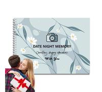 Cuaderno de recuerdos de fecha para rascar, ideas para rascar citas y noches | Álbum de fotos de para parejas - Juegos de cartas de cita nocturna aventureros para citas nocturnas