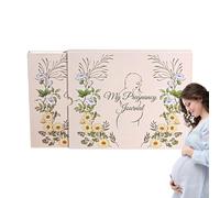 Cuaderno de recuerdos para embarazo, diario de embarazo, libro de recuerdos para mamá, diario de crianza de hitos, álbum de recortes para padres de parto, shower