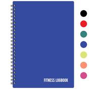 Cuaderno de registro de fitness, seguimiento de 150 entrenamientos, papel grueso, cubierta duradera, A5, diario de entrenamiento sin fecha, libro de registro de planificación, seguimiento de la