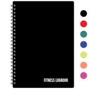 Cuaderno de registro de fitness, seguimiento de 150 entrenamientos, papel grueso, cubierta duradera, A5, diario de entrenamiento sin fecha, libro de registro de planificación, seguimiento de la