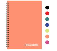 Cuaderno de registro de fitness, seguimiento de 150 entrenamientos, papel grueso, cubierta duradera, A5, diario de entrenamiento sin fecha, libro de registro de planificador, seguimiento de la pérdida