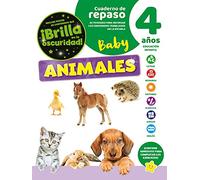 Cuaderno de repaso Animales bebé con poster luminiscente 4 años