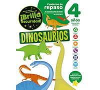 Cuaderno de repaso Dinosaurios con poster luminiscente 4 años