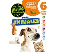 Cuaderno de repaso Super Animales con poster luminiscente 6 años