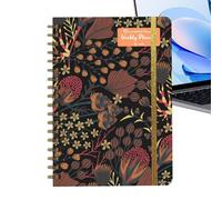 Cuaderno de reuniones, cuaderno de oficina portátil con espiral A5, planificador de trabajo diario para hábitos, salud, estudio mental, gestión de tareas, limpieza del hogar, ejercicio, entrenamiento