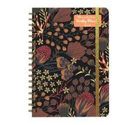Cuaderno de reuniones, planificador diario encuadernado en espiral, diario de viaje de 53 páginas, cuaderno planificador de oficina A5, plan mensual de papel rayado, organizador diario portátil para