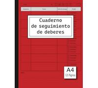 Cuaderno de seguimiento de deberes: Planificador diario sin fecha