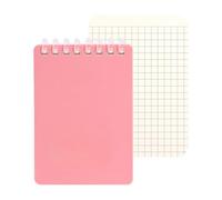 Cuaderno de tamaño de 128 páginas, cuaderno de encuadernación de bobina suave, forrado, punteado, cuadriculado, sin rayas, para escribir diariamente, tomar notas, encuadernación en espiral