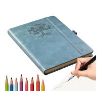 Cuaderno de tapa dura de cuero grueso, cuaderno de tapa dura, para escribir notas, seguimiento, escuela, trabajo, negocios, viajes, oficina