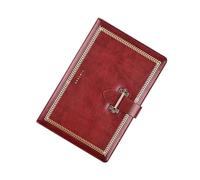 Cuaderno de tapa dura de piel sintética, 222 páginas, rayado, piel sintética, compartimentos para bolígrafos, para notas, 145 x 212 mm, diario de negocios para hombres