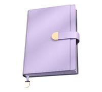 Cuaderno de tapa dura de piel sintética, 300 páginas, a rayas, cierre magnético con botón para diario, notas, 145 x 212 mm, cuaderno de negocios