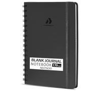 Cuaderno de tapa dura en blanco para mujeres y hombres, 170 páginas, cuaderno en espiral para cuaderno de bocetos, escritura creativa, dibujo, A5, gris