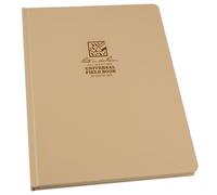 Cuaderno de tapa dura resistente a la intemperie ""Rite in the Rain"", 22,75 x 28,48 cm, cubierta color canela, patr n universal (n. 970TF-MX)