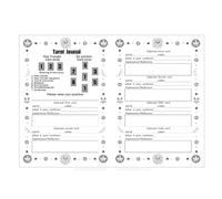Cuaderno de tarot - Organizador de formato A5 para planificar y monitorear el empleo del tiempo, planificador de tarot con 50 páginas - para mujeres, hombres, principiantes, así como para hal