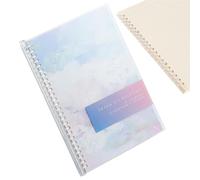 Cuaderno de tema, cuaderno de planificación - Manual desmontable | Bloc de notas de tapa dura, cuadernos rayados, cuadernos de viaje para niñas y mujeres