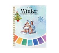 Cuaderno de trabajo de acuarela de Navidad, diario de pintura, libro creativo para colorear, para adultos, adolescentes, viajes, pasatiempos, manualidades, dibujo, práctica, relajación, regalo, arte